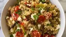 Spring Quinoa Salad with Asparagus, Tomatoes & Feta