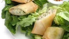 Spring rolls with crab and herbs Recipe