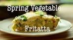 Spring Vegetable Fritatta (Mother's Day Brunch Ideas)