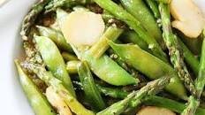 Spring Vegetable Stir Fry with Lemon Ginger Sauce