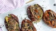 Stroganoff Stuffed Sweet Potatoes