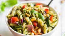 Summer Grilled Veggie Pesto Pasta Salad