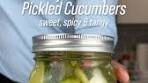 Sweet, Spicy and Tangy Pickled Cucumbers. The perfect low ...