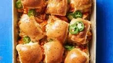 Sweet-Spicy Barbecued Chicken Sliders