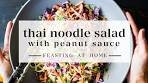 Thai Noodle Salad with BEST-EVER Peanut Sauce!