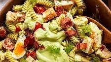 The most amazing avocado pasta salad