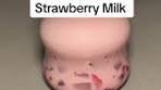 This strawbery milk is so delicious and easy to make ...
