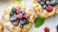 Triple Berry Cream Cheese Puff Pastry Tarts