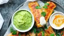Vegan Baked Buffalo Chick'n Egg Rolls