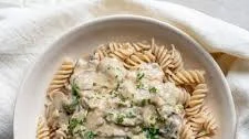 Vegan Mushroom Stroganoff