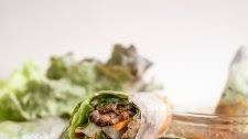 Vietnamese Lemongrass Grilled Beef Spring Rolls (Thịt Bò Nướng Cuốn Bánh Tráng)