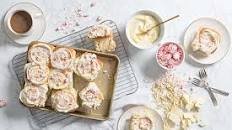 White Chocolate - Peppermint Sweet Rolls