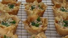 Zucchini Cream Cheese Phyllo Cups