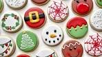 10 EASY CIRCLE CHRISTMAS COOKIES ~ Santa, Snowman ...