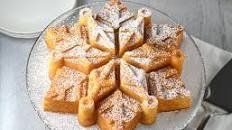 Almond snowflake cake