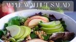 APPLE WALNUT SALAD | How To Make A Salad With Apples ...