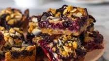 Blueberry Almond Crumble Bars