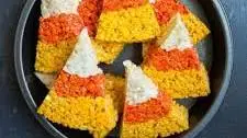Candy Corn Rice Krispies Treats