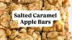 Caramel Apple Bars avec une Finition à la Caramel et une ...