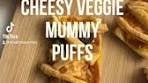 Cheesy Veggie Mummy Puffs Recipe for Halloween