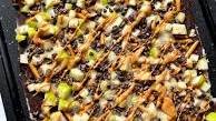 Chocolate Caramel Apple Bark (vegan)
