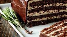 Chocolate Gingerbread Cake with Gingerbread Buttercream