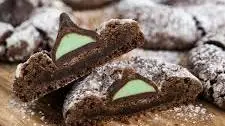 Chocolate Mint Blossom Cookies