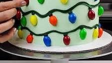 Christmas Lights Cake