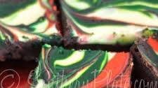 Christmas Tye Dyed Cheesecake Brownies