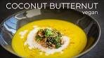 Coconut Butternut Squash Soup Recipe | Easy vegan ...