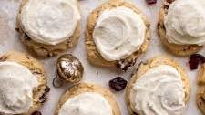 Cranberry Drop Cookies with Cream Cheese Frosting