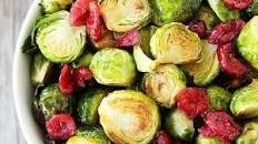 Cranberry Orange Roasted Brussels Sprouts