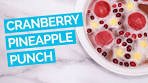 Cranberry & Pineapple Sherbet Punch (New Year's Eve Recipe)