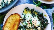 Creamy Spinach and Eggs