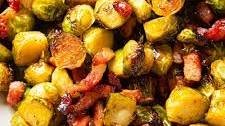 Crispy Brussels Sprouts with Honey and Bacon
