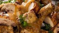 Crispy Herb Baked Chicken with Gravy