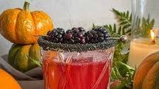 Dark and Stormy Halloween Cocktail with Whiskey