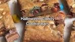 Delicious Halloween Candy Cookie Bars Recipe