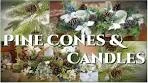DIY Holiday Centerpieces - Pine Cone & Candles