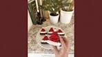 DIY Santa hat brownies!🎄🎄-First bake your brownies.-Once ...