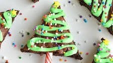 Easy Christmas Tree Brownies