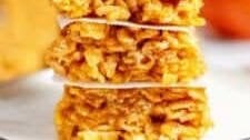 Easy Pumpkin Rice Krispie Treats
