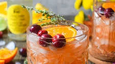 Festive Whiskey Tonic Cocktail
