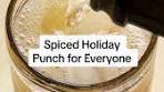 For the Spiced Holiday Punch Base: • 6 to 8 lemons • ½ cup ...