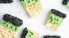 Frankenstein Halloween Rice Krispie Treats