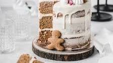 gingerbread layer cake with orange cream cheese frosting