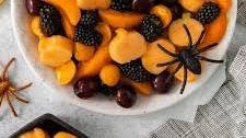 Halloween Fruit Salad (Honey-Orange Dressing!)