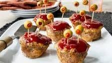 Halloween Mini Monster Meatloaves