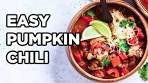 Hearty Pumpkin Chili Recipe