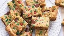 Holiday Chocolate Chip Sprinkle Bars